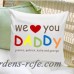 JDS Personalized Gifts Personalized Gift Parent Cotton Throw Pillow JMSI1991